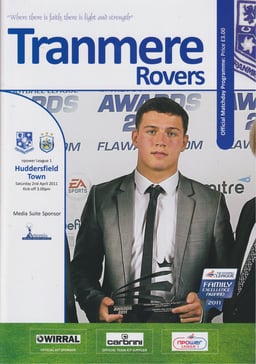 Tranmere Rovers v Huddersfield Town Match Programme 2011-04-02